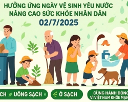 HƯỞNG ỨNG NGÀY VỆ SINH YÊU NƯỚC NÂNG CAO SỨC KHỎE NHÂN DÂN 02/7/2025 
